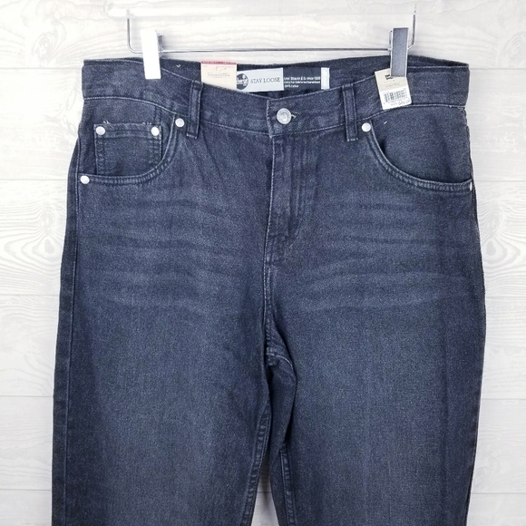 Levi's SilverTab 91G335 Stay Loose Straight Leg Black Jeans NWT - Picture 4 of 10